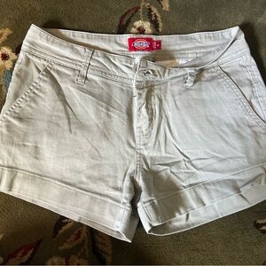 Dickies Women's Light Gray Cargo Shorts